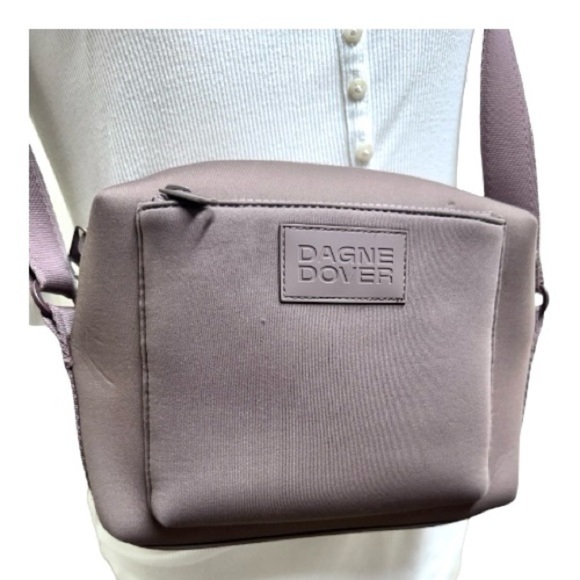 Dagne Dover Micah Crossbody Shoulder Bag in Dune, Mauve, purse, neoprene - Picture 14 of 16
